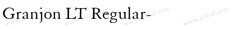 Granjon LT Regular字体转换
